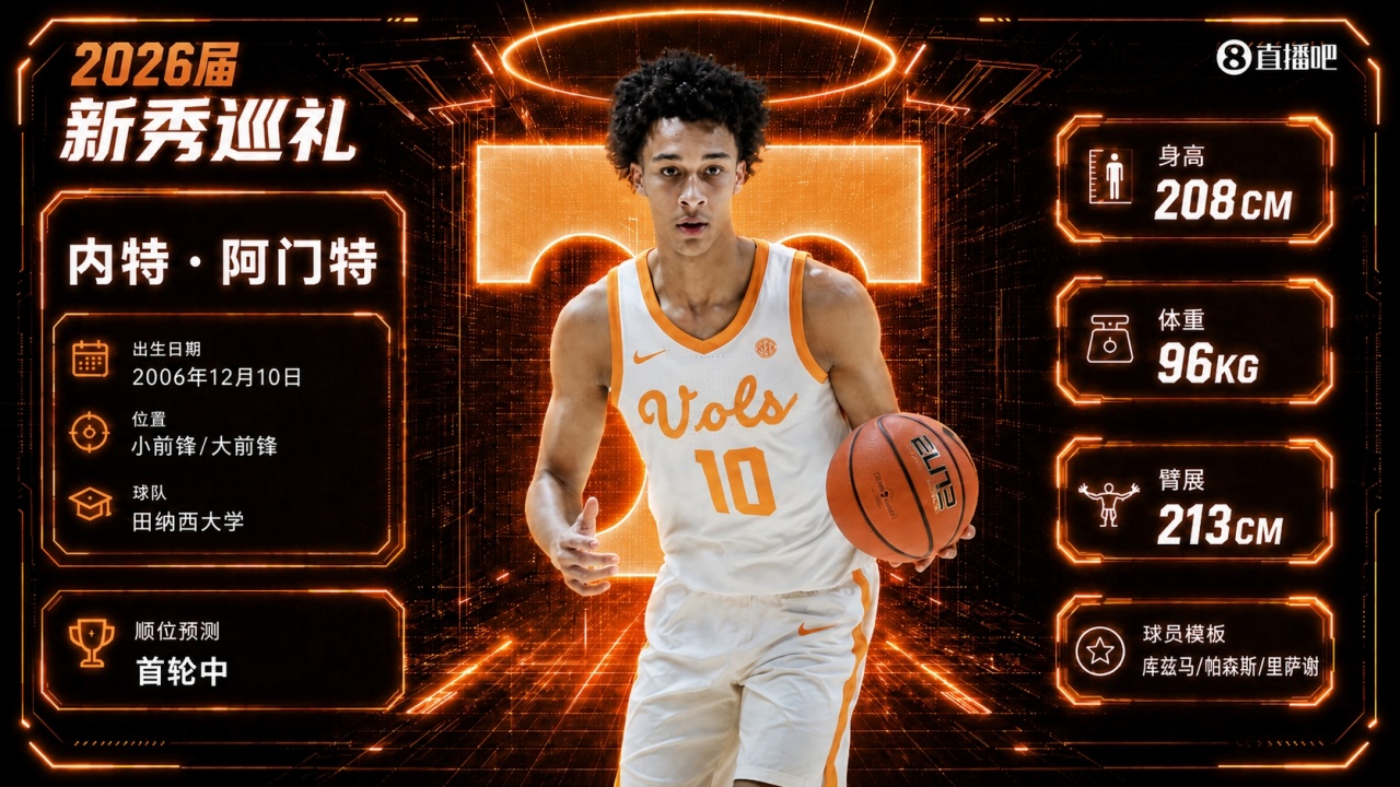 曾列状元热门如今毛坯乐透：内特·阿门特的选秀赌局